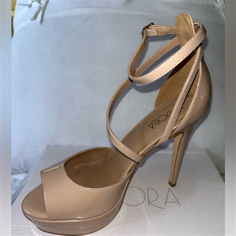As New Isadora Platform Nude Heels Gem