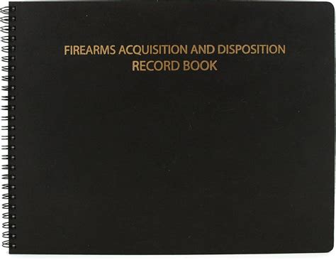 Bookfactory Gun Log Book Ffl Firearms Acquisition