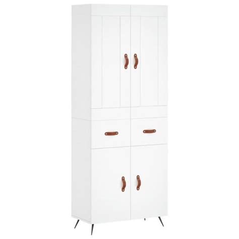 Buffet Haut Yosoo Blanc Porte S Style Scandinave Moderne