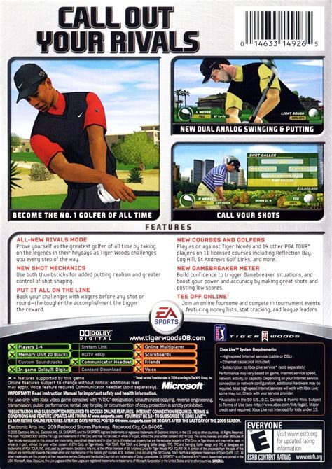 Tiger Woods Pga Tour Para Xbox