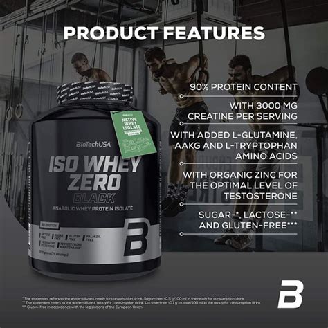 Biotech Usa Iso Whey Zero Black Gram Vanille Bol