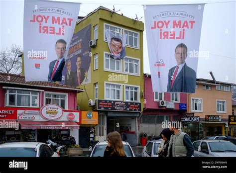 Istanbul Turkey 05th Mar 2024 Election Posters Of Murat Kurum And