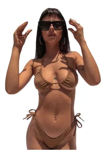 Bikini Nude Tri Ngulo Relleno Removible Colaless Para Atar Mercadolibre