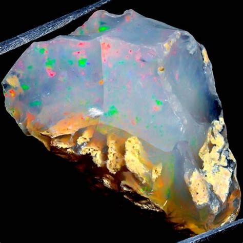 31 85Cts Awesome 100 Natural Welo Fire Ethiopian Opal Rough Gemstone