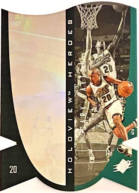 Gary Payton 1997 Upper Deck SPx Seattle Supersonics Basketball Holoview