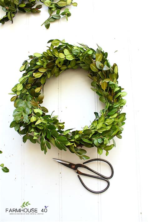 DIY Preserved Boxwood Wreaths FARMHOUSE 40