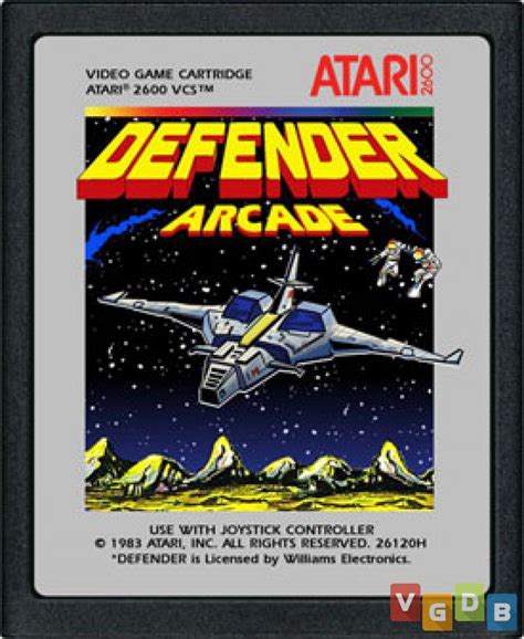 Defender Arcade Vgdb Vídeo Game Data Base