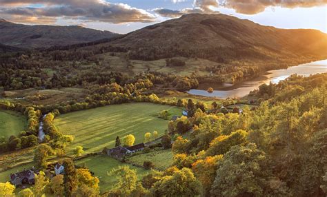 3840x2160 resolution | aerial photo of green mountains, scotland HD ...