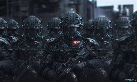 Stefan Celic Futuristic Soldiers