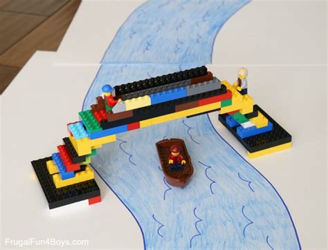 Do a LEGO Bridge Building Challenge! - Frugal Fun For Boys and Girls