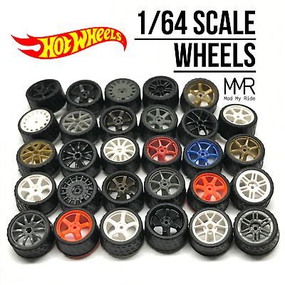 Realistic Wheels With Rubber Tires And Adjustable Axles For Custom Hot Wheels Matchbox Tomica