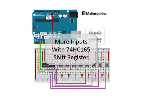 More Inputs With 74HC165 Shift Register