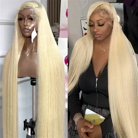 Honey Blonde Straight Density Inch X HD Lace Front Human Hair Wigs X