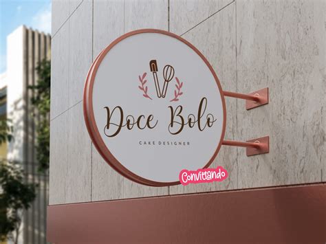 Logotipo Confeitaria Bolos Doces Fuê Pronta Entrega Elo7