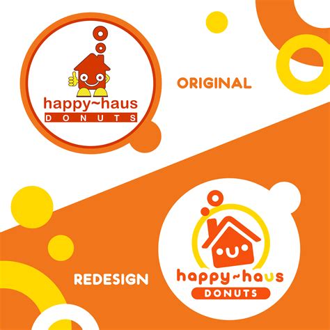 Happy Haus Donuts Logo Redesign Artheo Illustrations Art Street