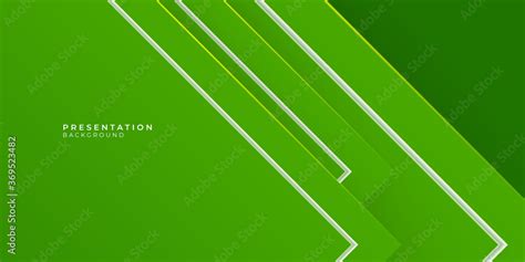 Abstract Green Eco Arrows Background For Presentation Design With Blank