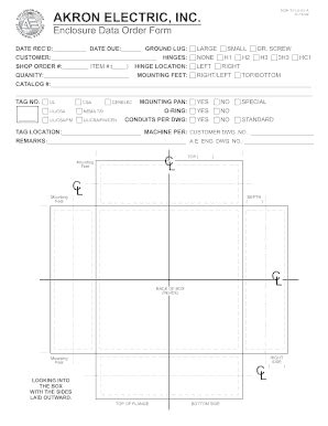 Fillable Online Akron Electric Layout Form Pdf Akron Electric Inc