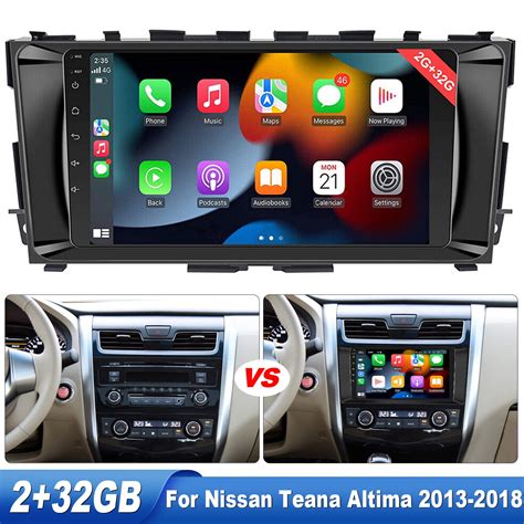 EUBUY 9 Android 12 Car Radio Wifi GPS Navi CarPlay For Nissan Teana