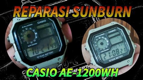 Ganti Reflektor Polaris LCD Casio AE 1200 Sunburn Reparation