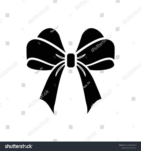 Bow Tie Icon Vector Black Bow Stock Vector (Royalty Free) 2144843653 ...