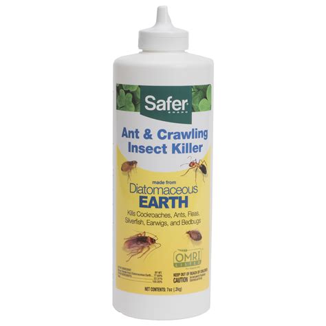 Safer Brand Diatomaceous Earth Ant and Crawling Insect Killer, 7oz ...