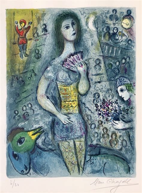 Marc Chagall Le Cirque M521 1967 For Sale Denis Bloch Fine Art Gallery