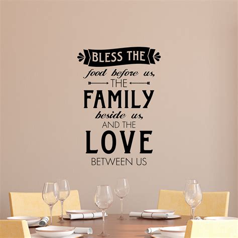 Whimsy Bless Food Family Love Wall Quotes™ Decal | WallQuotes.com