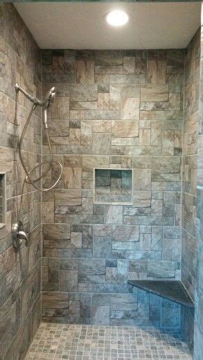 Rustic Walk In Stone Shower Stone Shower Rustic Shower Tile Walk