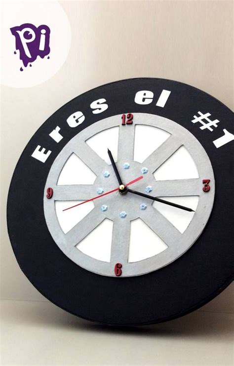 Reloj De Pared Llanta De Auto Car Tire Wall Clock Regalos Mec Nicos