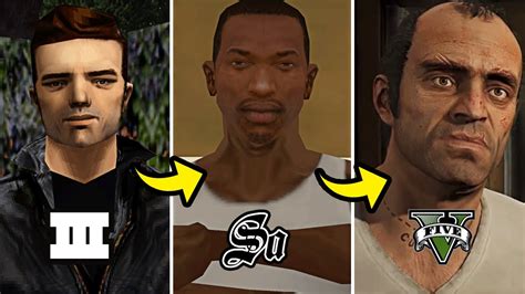 La Evoluci N De Los Protagonistas En La Saga Gta Youtube