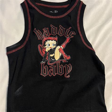 Brand New Pacsun Betty Boop Bedazzled Tank Depop