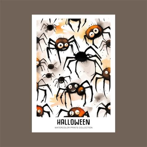 Premium Vector Free Vector Halloween Spooky Spiders Illustration