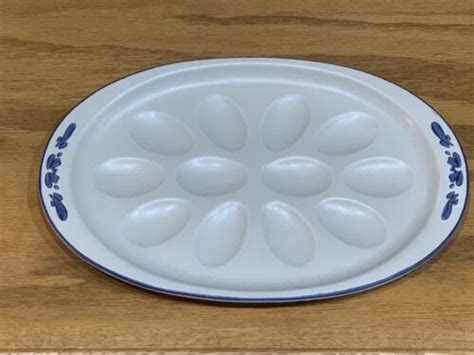 Vintage Pfaltzgraff Yorktowne Deviled Egg Plate Tray Ebay