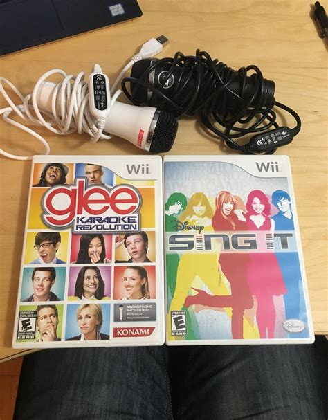 Bundle Comes With Disney Sing It And Glee Karaoke Revolution Games