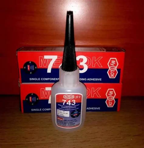 743 Mytlok Adhesive Cyanoacrylate Bond 20 Ml At Rs 24 50 Piece In