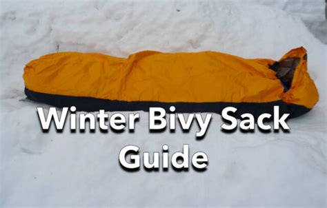 Winter Bivy Sacks are Lightweight Winter Shelters - SectionHiker.com