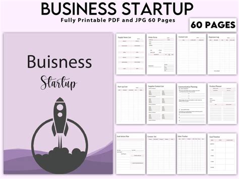 Printable Business Startup Business Startup Checklist Etsy