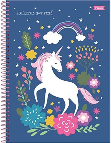 Kit De Cadernos Foroni Universit Rio Mat Ria Capa Dura Unicornio