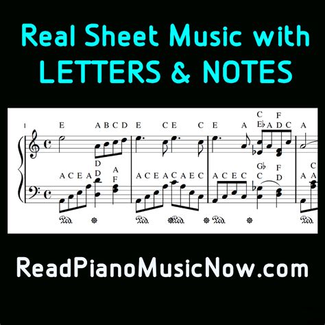 Moonlight Sonata Video Sheet Music With Letters And Notes Together