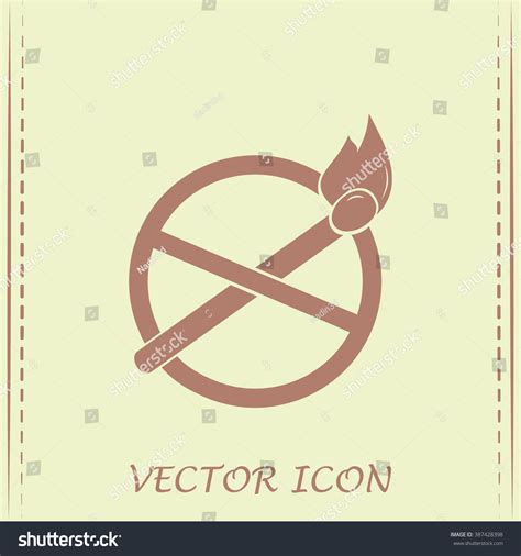 No Naked Flame Warning Sign Vector Vector De Stock Libre De Regal As