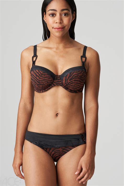 Primadonna Swim Issambres Bikini Top Gathered Cups E I Cup Black