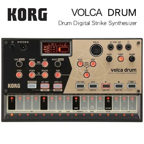 Korg Volca tambor de percusión Digital sintetizador modelado