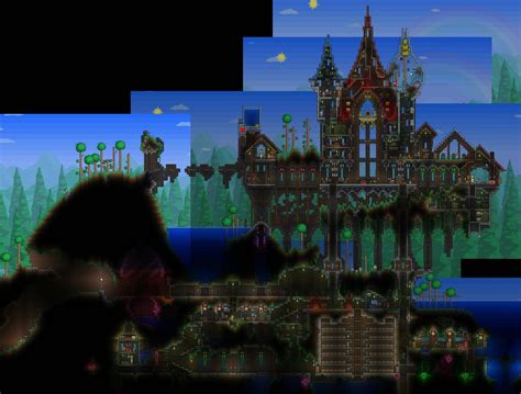 Замок в террарии - фото и картинки abrakadabra.fun