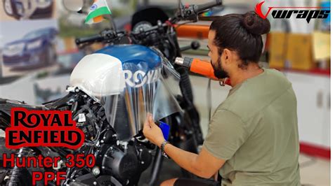 Royal Enfield Hunter Lamination Ppf Installation Hunter