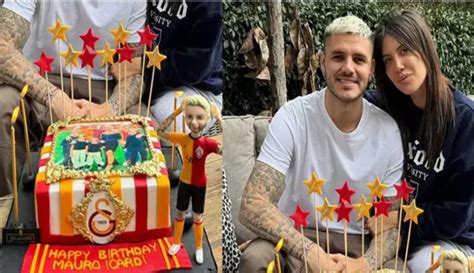 Wanda Nara dan Icardi ye Sarı Kırmızılı pasta Patronlar Dünyası