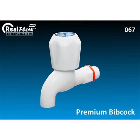 White Pvc Heavy Fromflow Bibcock For Bathroom Fitting Type Short