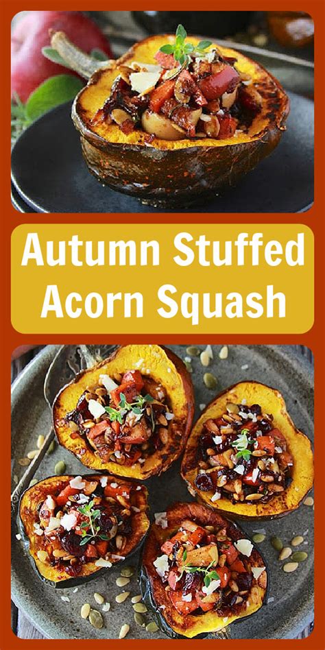 Autumn Stuffed Acorn Squash Recipe Cooking With Ruthie