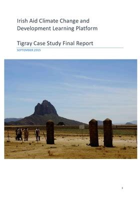 Irish Aid Climate Change And Development Learning Platform Tigray Case