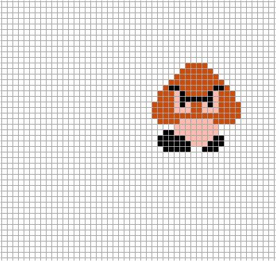 Goomba. Super Mario Bros. Pixel Art by PixelArtNES on DeviantArt