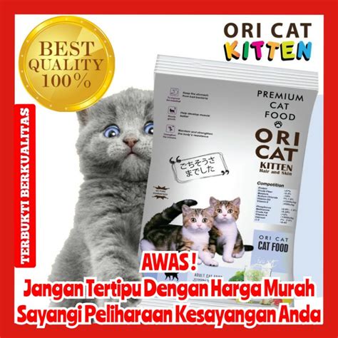 Jual Omgokil Makanan Kucing Ori Cat Kitten Hair Skin 500g Makanan